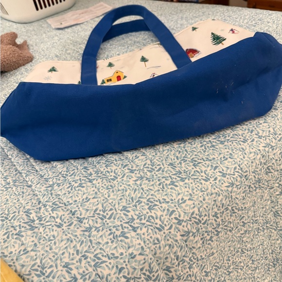 J. Crew Ski Structured Canvas Tote w/Zipper - Picture 6 of 7